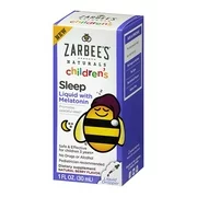 Zarbees Naturals Childrens Sleep Liquid With Melatonin Natural Berry Flavor 1 Oz