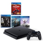 Playstation 4 (PS4) 1TB Slim Holiday Ultimate Bundle: God of war, the last of US remastered, Horizon Zero Dawn and Marvel's Spider-Man: Game of The Year Edition