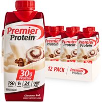 Premier Protein Shake, Cinnamon Roll, 30g Protein, 11 Fl Oz, 12 Ct