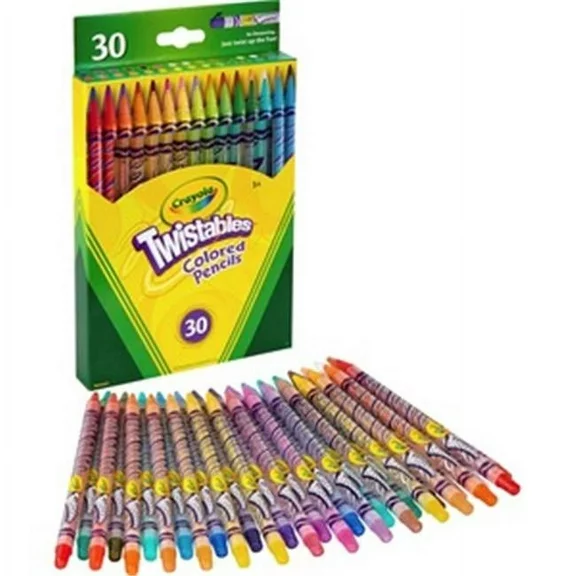 Crayola CYO687409 Twistables Colored Pencil, Assorted - Pack of 30