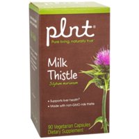 plnt Milk Thistle  NonGMO  Organic FullSpectrum Milk Thistle Herb  Standardized Milk Thistle Extract, Supports Overall Liver Health (90 Vegetarian Capsules)