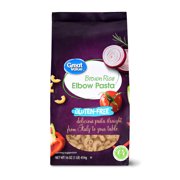 (6 Pack) Great Value Gluten-Free Brown Rice Elbow Pasta, 16 oz