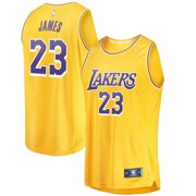 LeBron James Los Angeles Lakers Fanatics Branded Fast Break Replica Jersey Gold - Icon Edition