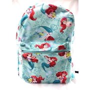 Princess Little Mermaid Allover Print 16 Girls Large School Backpack