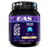 EAS 100% Whey Protein Powder, Vanilla, 30g Protein, 2 lb