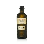 Carapelli Unfiltered Organic Extra Virgin Olive Oil: First Cold-Pressed EVOO, 25.36 fl oz (750ml)