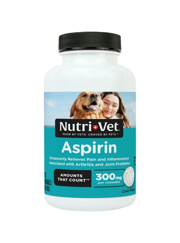 Nutri-Vet Aspirin for Large Dogs 300mg 75ct