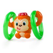 Bright Starts Roll & Glow Monkey Toy with Lights and Melodies, Ages 6 months +
