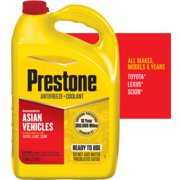 Prestone Asian Vehicles (Red) Antifreeze+Coolant -1  Gal - Ready to Use, 50/50