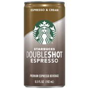 (12 Cans) Starbucks Doubleshot Espresso & Cream, 6.5 fl oz