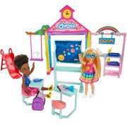 Barbie Club Chelsea Doll and School Playset, 6-Inch Blonde, with Accessories
