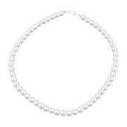 Metal Clasp Costume Fashion Faux Pearl Necklace Jewelry
