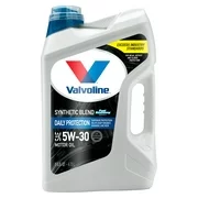 Valvoline Daily Protection SAE 5W-30 Synthetic Blend Motor Oil, Easy-Pour 5 Quart