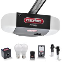 Genie - Stealth750 Essentials - 1-1/4 HPc Belt Drive Garage Door Opener with Battery Back-Up - Plus Aladdin Connect & LED light bulbs