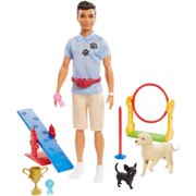Barbie Ken Dog Trainer Doll with Accessories and 2 Dogs