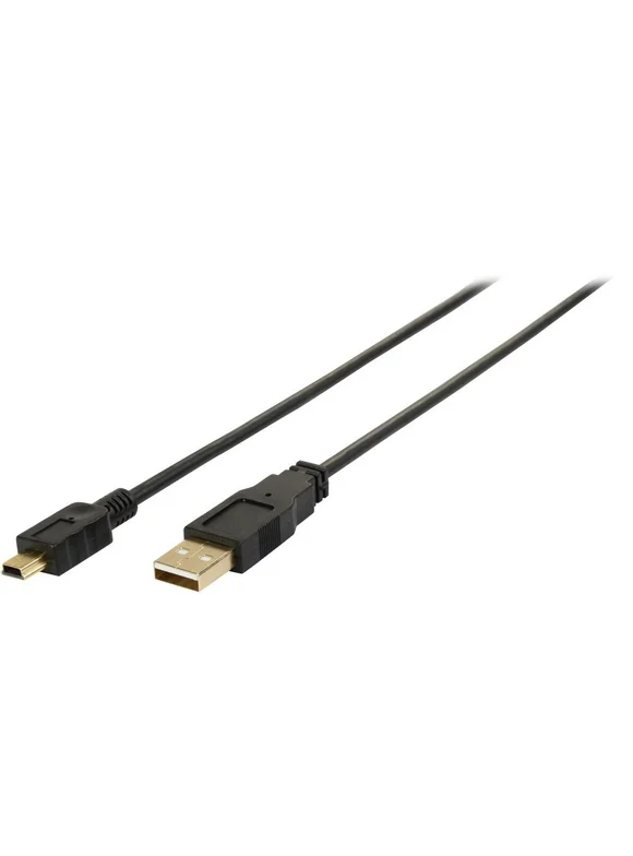 Tripp Lite U030-006 Black USB2.0 A to Mini-B Gold Device Cable