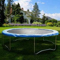 Gymax Blue Safety Pad Spring Round Frame Pad Cover Replacement for 12FT 14FT 15FT Trampoline