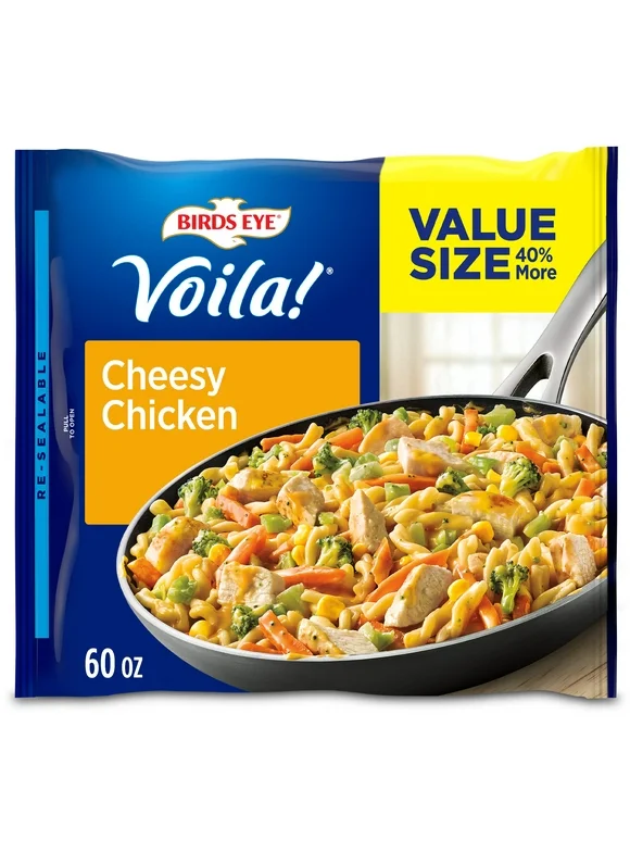 Birds Eye Voila! Value Size Cheesy Chicken Frozen Meal, 60 oz Bag (Frozen)