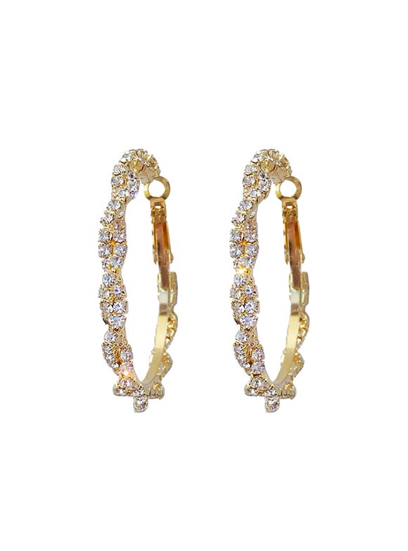 Earrings Earrings Statement And Ladies Layered Exaggerated Women's Uniques Hoop Girls Hoops Jewelry Earrings Vintage Gold Accessories Earrings