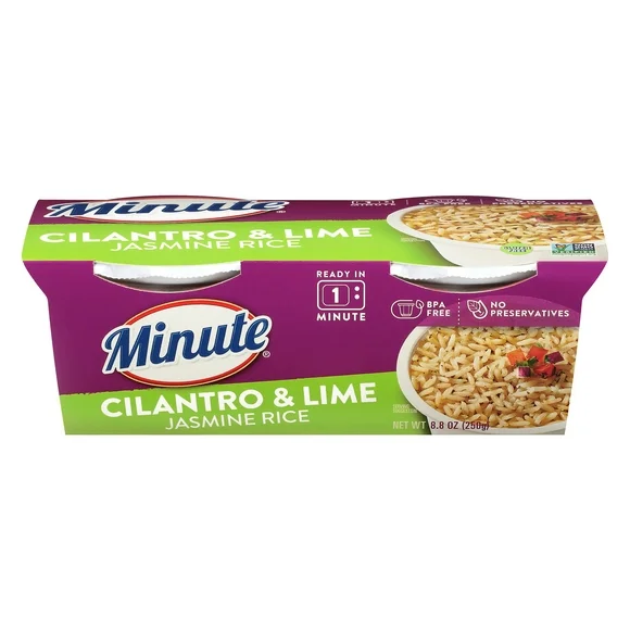 Minute Ready-to-Serve Cilantro and Lime Jasmine Rice, 7 oz Cup