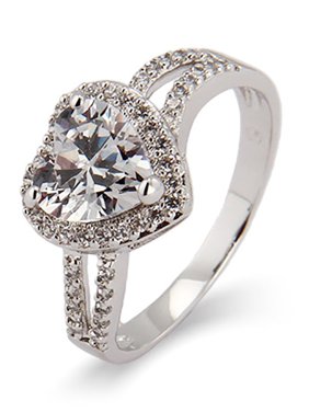 Beautiful Heart CZ Promise Ring