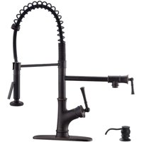 APPASO Commercial Spring Pull Down Kitchen Faucet with Pot Filler Oil Rubbed Bronze 139ORB