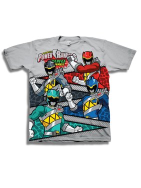 Boys' "Dino Charge" Character Scale Dinosaur Panels Short Sleeve Graphic T-Shirt
