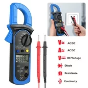 TSV Clamp Meter, Digital Multimeter, Digital Handheld Clamp Meter, AC/DC Voltage Tester, Amp Volt Clamp Meter, AC Current, Continuity, Diode and Resistance Test, for Family, Professional Electrician