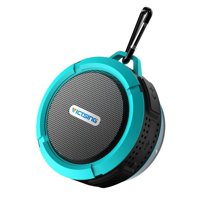 VicTsing Shower Speaker, Wireless Waterproof Speaker with 5W Driver, Suction Cup, Built-in Mic, Hands-Free Speakerphone-Blue