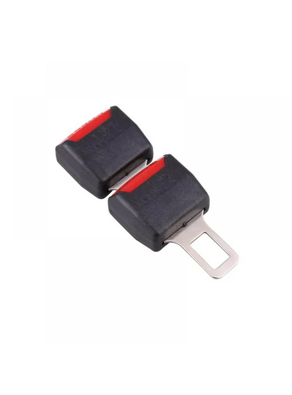 2 Pack Car Seat Belt Clip,Universal Seat Belt Buckle Auto Metal Seat Belts Clip- Black