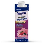 Nepro Nutrition Shake for People on Dialysis, with 19 Grams of Protein, 420 Calories, Mixed Berry, 8 fl oz, 24 Count