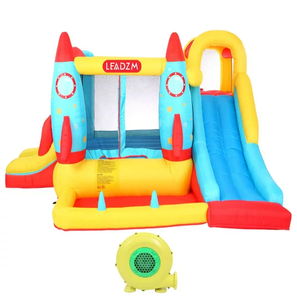 Ktaxon Toys Inflatable Bounce, Party Castle House with 450W Air Blower for 2-3 Kids