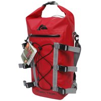 Ozark Trail Spring River Waterproof Roll Top Kayak Backpack with Tie-Down Straps, Red