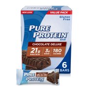 Pure Protein Bars, Chocolate Deluxe, 21g Protein, 1.76 Oz, 6 Ct