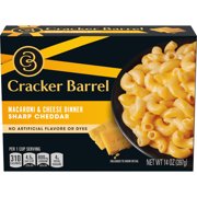 Cracker Barrel Sharp Cheddar Macaroni & Cheese Dinner, 14 oz Box
