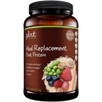 plnt Chocolate Meal Replacement Powder  Vegan  NonGMO Plant Protein that Provides Energy  Satisfies Hunger, 17g of Protein Per Serving (2.4 Pound Powder)