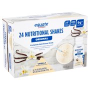 Equate Original Meal Replacement Nutritional Shakes, Vanilla, 8 Fl Oz, 24 Count