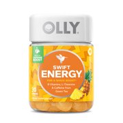 OLLY Swift Energy Gummy, Green Tea Caffeine, B Vitamins, L Theanine, 30 Ct