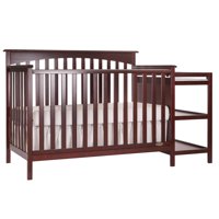 Dream On Me Chloe 5-in-1 Convertible Crib and Changer, Cherry