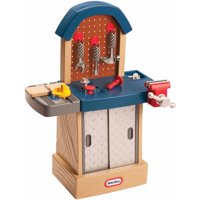 Little Tikes Tough Workshop - Toddler Workbench Pretend Play Set for Kids 2+ Years