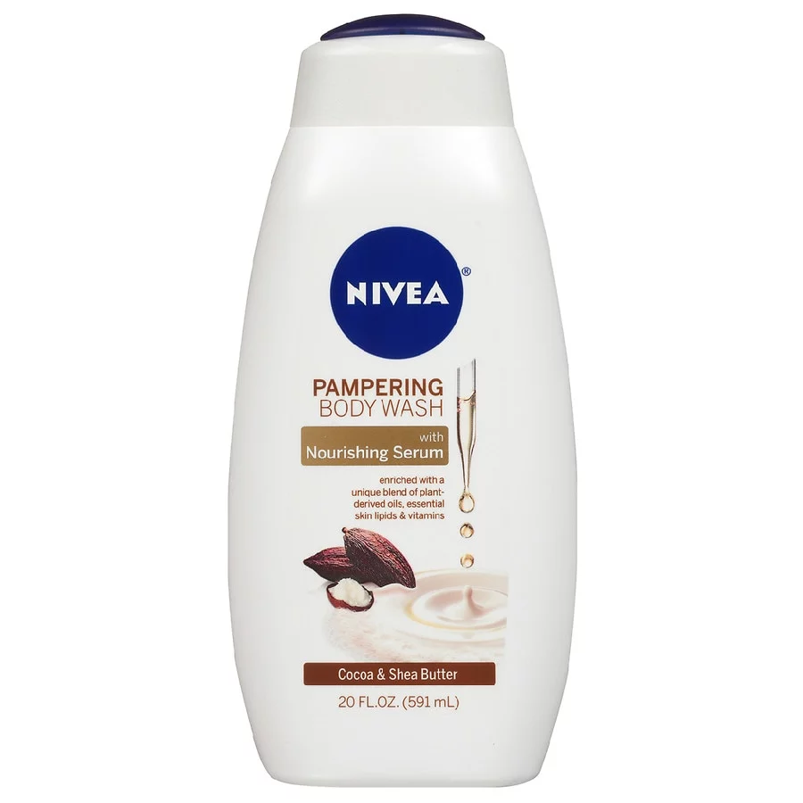 Nivea Pampering Cocoa and Shea Butter Body Wash with Nourishing Serum