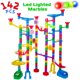 image 0 of Marble Run Sets for Kids - 142 Complete Pieces Marble Tracks Marble Maze Game STEM Building Toy for 4 5 6 + Year Old Boys Girls(113 Pieces + 25 Glass Marbles + 4 Led Lighted Marbles)