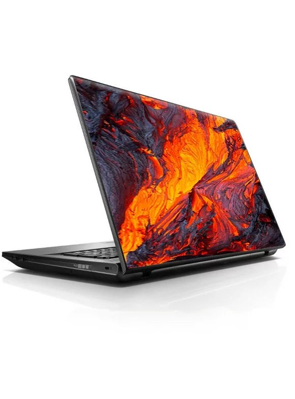 Laptop Notebook Universal Skin Decal Fits 13.3" to 15.6" / Charred Lava volcano ash