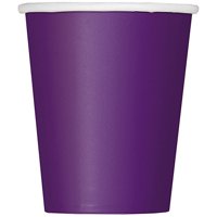 Paper Cups, 9 oz, Dark Purple, 14ct