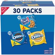 Nabisco Sweet Treats Cookie Variety Pack Oreo, Oreo Golden & Chips Ahoy!, 30 Snack Packs (2 Cookies Per Pack)