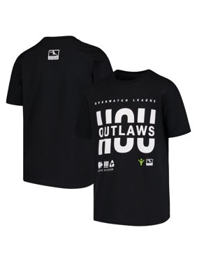 Houston Outlaws Youth Overwatch League Splitter T-Shirt - Black