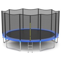 Goplus 8FT14FT15FT16FT Combo Bounce Jump Trampoline W/Safety Enclosure Net&Spring Pad Ladder