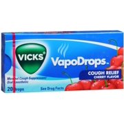 2 Pack - Vicks VapoDrops Cherry Flavor 20 Each