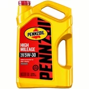 (9 Pack) Pennzoil High Mileage 5W-30 Motor Oil, 5 qt