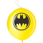 Batman Punch Ball Balloons, 16 in, Yellow, 2ct